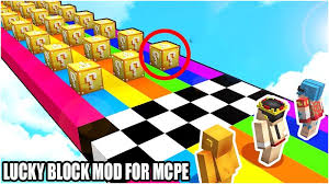 Este lucky block race para minecraft mcpe map es un minijuego multijugador divertido donde los jugadores tienen para correr a través de un curso y destruir . Lucky Block Mod For Minecraft Pe Lucky Block Map For Android Apk Download