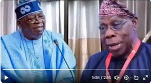 𝐏𝐈𝐂𝐓𝐎𝐑𝐈𝐀𝐋: 𝐓𝐢𝐧𝐮𝐛𝐮 𝐦𝐞𝐞𝐭𝐬 𝐎𝐛𝐚𝐬𝐚𝐧𝐣𝐨,  𝐉𝐨𝐧𝐚𝐭𝐡𝐚𝐧, 𝐨𝐭𝐡𝐞𝐫𝐬 𝐚𝐭 𝐆𝐡𝐚𝐧𝐚 𝐏𝐫𝐞𝐬𝐢𝐝𝐞𝐧𝐭'𝐬  𝐢𝐧𝐚𝐮𝐠𝐮𝐫𝐚𝐭𝐢𝐨𝐧 President Bola Tinubu, alongside former Nigerian  leaders Olusegun Obasanjo and Goodluck Jonathan ...