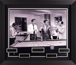 The Rat Pack Playing Billiards in the 1960's – Millionaire Gallery