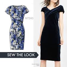 Misses Top And Dresses Velvet Dress Pattern Stretch Velvet Dress Dresses