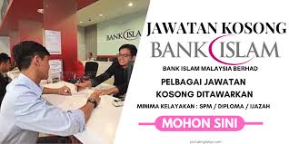 Jawatan kosong terkini di bank islam malaysia berhad (bank islam) julai 2017. Jawatan Kosong Bank Islam Pelbagai Jawatan Ditawarkan My Kerja