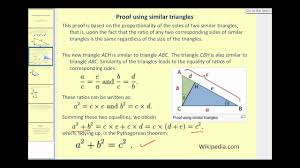 (equal angles have been marked with the same number of arcs). Pythagorean Theorem Video Lessons Examples Step By Step Solutions