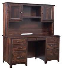 Arlington executive l desk with optional hutch top from dutchcrafters. 60 Amish Executive Computer Desk With Hutch Home Office Solid Wood Ebay