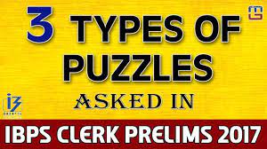 Maybe you would like to learn more about one of these? 3 Types Of Puzzles Reasoning Ibps Clerk Pre 2017 Youtube