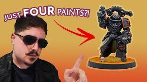 ZORN CHALLENGE! Can I paint a Black Templar with just FOUR paints?!