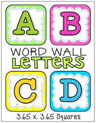 Word Wall Alphabet Letters Word Wall Letters Alphabet Word Wall Alphabet Words