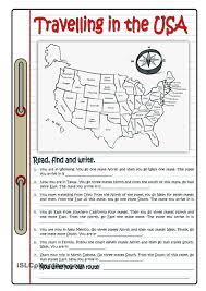 Travelling In The Usa Social Studies Worksheets History Worksheets English Activities