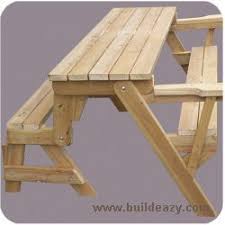 How To Build A One Piece Folding Picnic Table Out Of 2x4 Lumber Buildeazy Folding Picnic Table Picnic Table Bench Picnic Table Plans