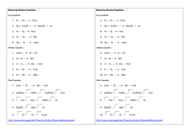 H 2 + o 2 = h 2 o na 2 + cl 2 = nacl. Balancing Chemical Equations Teaching Resources