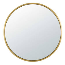 Round Gold Metal Mirror D 159 Cm Maisons Du Monde En 2020 Miroir Rond Miroir Grand Miroir Rond