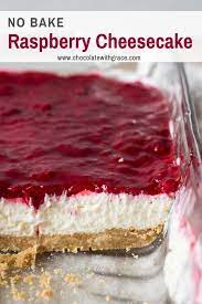 Simple No Bake Raspberry Cheesecake Has A Graham Cracker Crust A No Bake Cheesecak In 2020 Cheesecake Bar Recipes Easy Cheesecake Recipes Raspberry No Bake Cheesecake