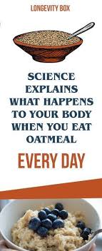 Science Explains What Happens To Your Body When You Eat Oatmeal Every Day Healthy What Happened To You Healthy Fitness