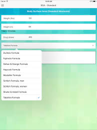 body calculator bmi bsa ideal body weight ipad reviews