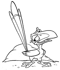 Lion King Coloring Pages Parrot Zazu Get Coloring Pages