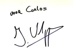 Unfortunately, we cannot respond to autograph requests. Jos Verstappen Autograph Collection Of Carlos Ghys