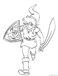 Link zelda coloring pages are a fun way for kids of all ages to develop creativity, focus, motor skills and color recognition. Link Zelda Coloring Pages Coloring4free Coloring4free Com