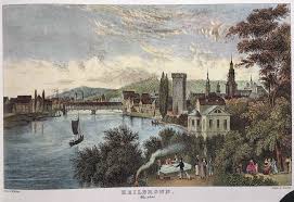 Heilbronn Germany Around 1840 Manzara