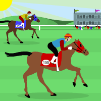 Play horse ride racing with your friends, very funny! At The Races Horse Race Online Stopwatch