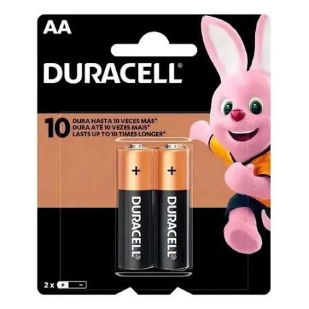 Pilas Duracell AA x2unid.