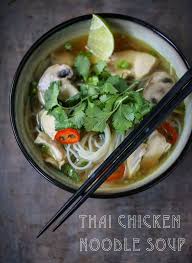Delicious homemade chicken noodle soup ready in under 30 minutes! Thai Chicken Noodle Soup Feasting At Home