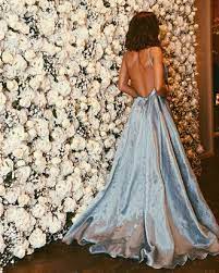 Beautiful Backless Princess Inspired Alternative Prom Dr Vestidos De Baile De Formatura Azuis Vestido De Baile De Formatura Vestido Longo De Baile De Formatura