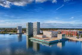 Restaurants, cafés and shops can be found within walking distance. Architecture In Almere City Centre From My Drone Libeco Nl