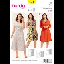 Burda Style Pattern 6208 Misses' Pull-On Dresses With Length Variations -  Sewdirect Australia