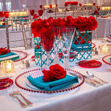 Pin By Amanda Phillips On Aqua Turquoise And Teal Wedding Centerpieces Red Centerpieces Low Centerpieces