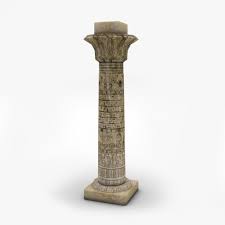 Ancient Egyptian Pillar 3d Model Ad Egyptian Ancient Model Pillar Stone Columns Ancient Egyptian Egyptian Temple