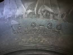 tractor tire sizes