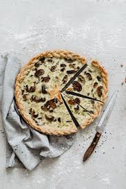 Mushroom Leek Quiche With Ricotta No Heavy Cream Recipe Stuffed Mushrooms Leek Quiche Food