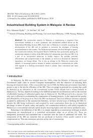 Download industrialized building system 2012. Pdf Industrialised Building System In Malaysia A Review