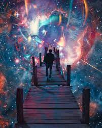 Pin By Burst The Wolf On Dream Vibes Travel Art Print Astral Travel Space Art