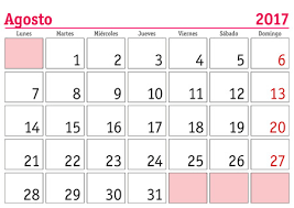As we know, calendars are very useful for the planning process and there is an old saying feeling to plan failing to fail. El Mes De Agosto En Un Calendario De Pared 2017 En Espanol Agosto De 2017 Calendario 2017 Ilustraciones Vectoriales Clip Art Vectorizado Libre De Derechos Image 53860478