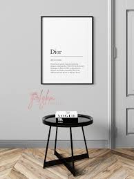 Dior Print Definition Print Fashion Definition Wall Art Decor Typography Minimalist Print Modern Wall Art In 2020 Fashion Wall Art Modern Wall Art Wall Art Decor