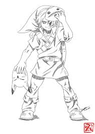 Majora s mask from the legend of zelda from cartoon character masks category. Majora S Mask Fierce Deity Link Majora S Mask Link Coloring Pages Novocom Top