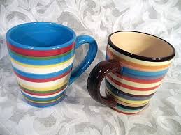 Sold Set Of 2 Tabletops Lifestyles Sedona Stripe 16 Oz Mugs Cups Mugs Mugs For Men Mug Cup