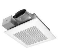 Panasonic WhisperValue® ENERGY STAR® Certified Ventilation Fan 4 in. Oval  Duct, 30 to 100CFM, 0.9 Sones, 120Vac (Wall Mountable, Multi-Speed)
