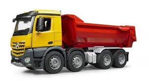 bruder mb arocs camion benne jaune et rouge castello jeux jouets trucks dump truck mercedes benz coloriage logo monstre confiture