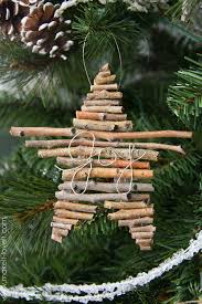 What kind of lights are on a brown twig christmas tree? Twig And Wire Christmas Ornaments Make It And Love It