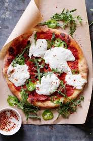 Burrata Pepperoni Pizza Homemade Pizza Artisan Pizza Mozzarella Pizza