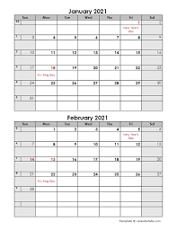 Maybe you would like to learn more about one of these? 2021 2 Months Calendar Template Free Printable Templates
