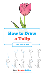 How To Draw A Tulip Really Easy Drawing Tutorial Drawing Tutorial Easy Flower Drawing Tutorials Easy Flower Drawings
