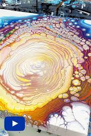 Cloud Effect Acrylic Pour Fluid Painting Tutorial By Olga Soby From Smart Art Materials Acrylic Pouring Pouring Painting Acrylic Pouring Art