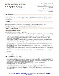 Opinion analysis and political endorsements from the new york times editorial board. Assistant Editor Resume Samples Qwikresume