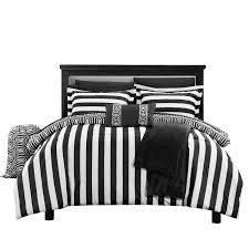Furniture, girls bedding, boys bedding, rugs + windows Lyon Paris Striped Comforter Sheet Set Bed In A Bag Full Twin Xl Black Walmart Com Walmart Com