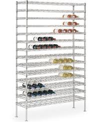 The rack is made of durable steel and it can be expanded to adjust to your wine storage needs. Chrome Commercial Wine Racks In Wine Racks