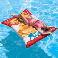 Intex Inflatable Potato Chips Pool Float 70 X 55 Walmart Com Cool Pool Floats Pool Floaties Inflatable Pool