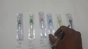 Iv Cannula Colour And Their Sizes