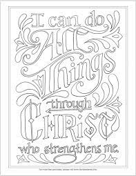 I Can Do All Things Coloring Page Bible Coloring Pages Coloring Pages Scripture Coloring